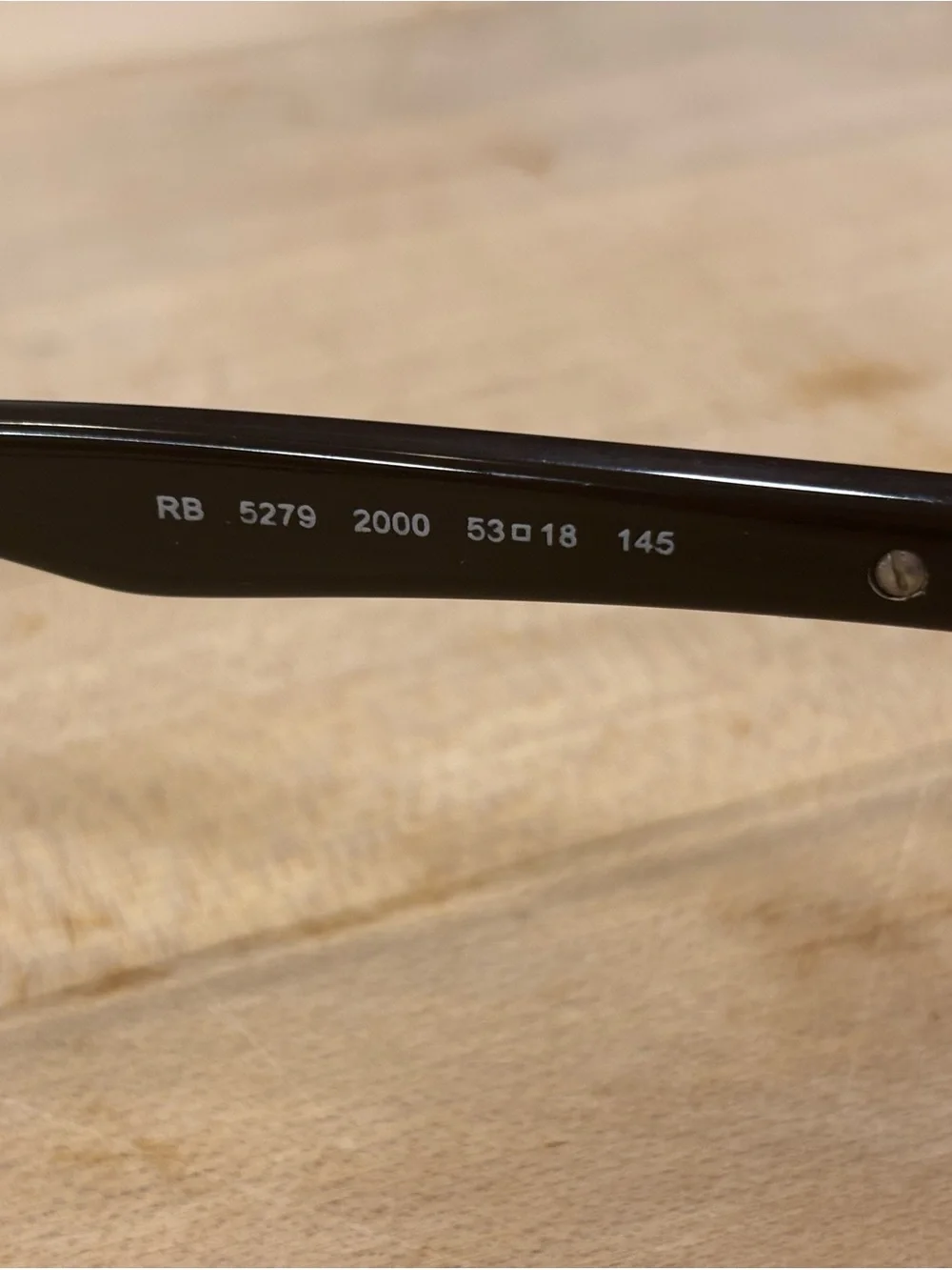 Unisex Ray-Ban RB5279 Glossy Black Frames 53mm w/ Case & Box
